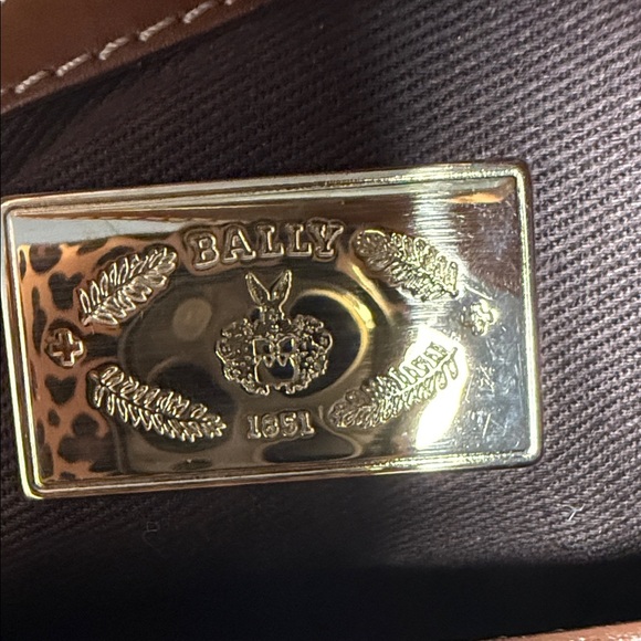 Bally Brown and Cream Woven Shoulder bag - Picture 13 of 15